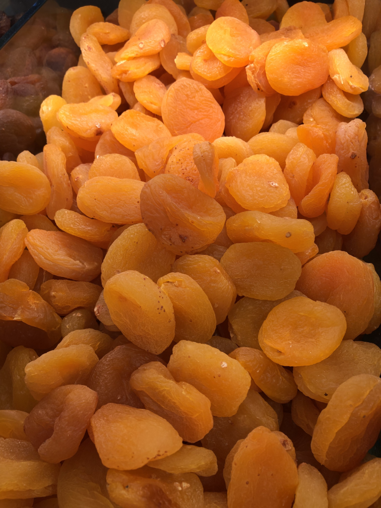 Half-dried apricots