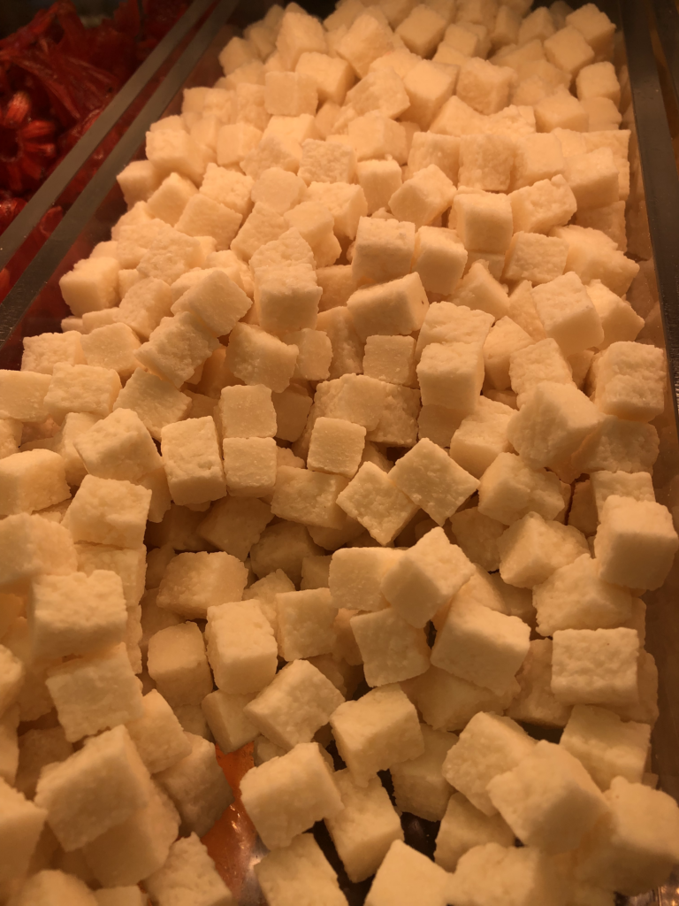 Coconut cubes