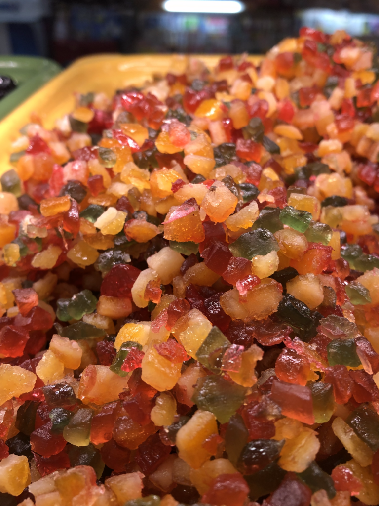 Candied fruit salad