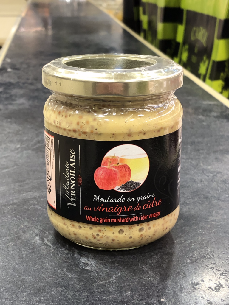 Moutarde en grains au vinaigre de cidre